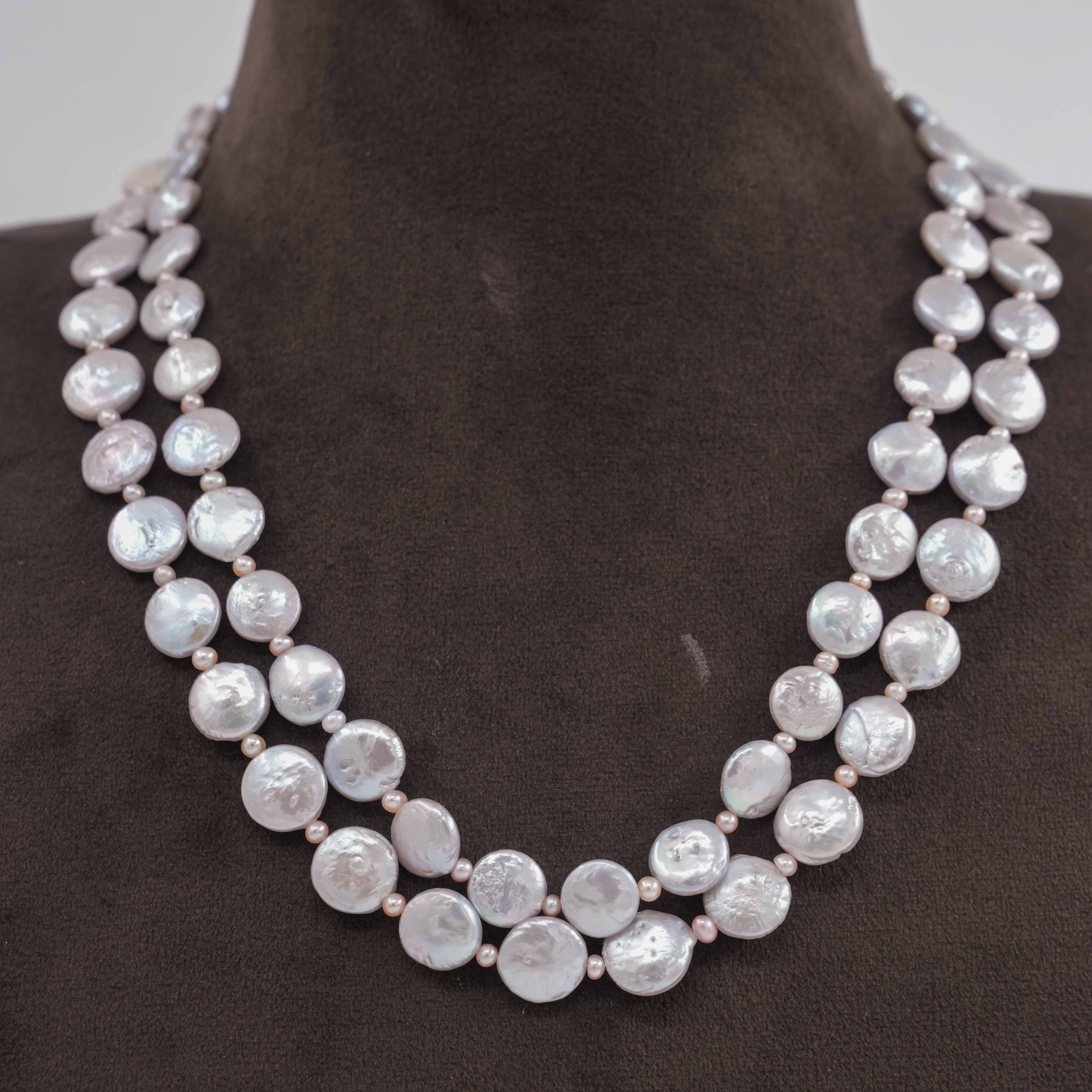 The Pearl Atelier by Kabra Pearls - Double Layer Baroque Necklace